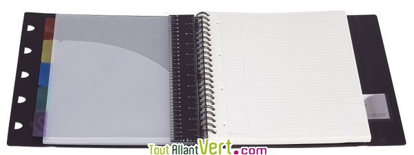 Organiseur mobile Cahier d\'organisation EXABOOK 160p A4 recycl� 5x5